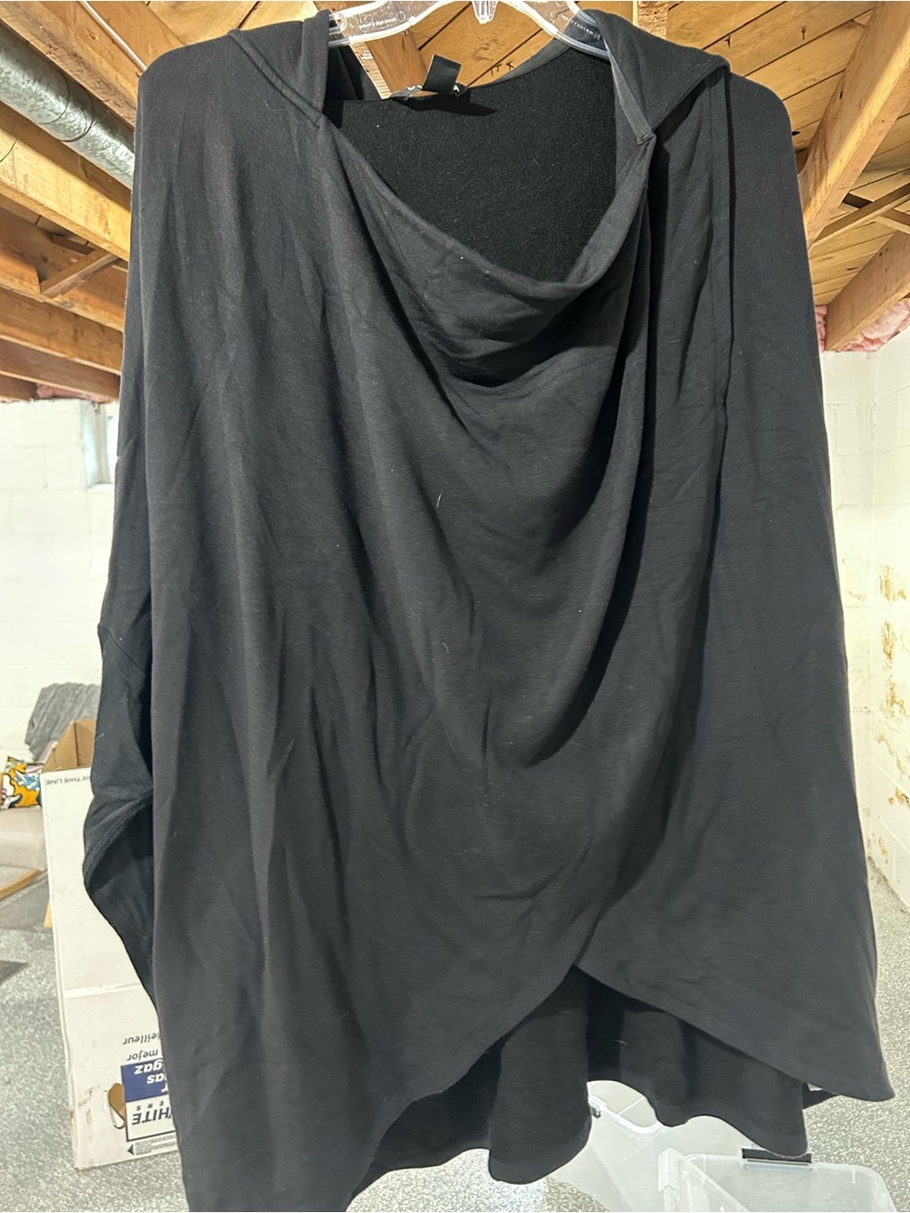 Athleta Black High-Low Draped Skirt